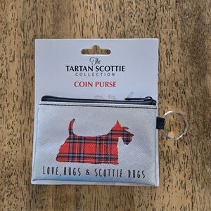 Tartan Scottie Coin Purse with Keyring